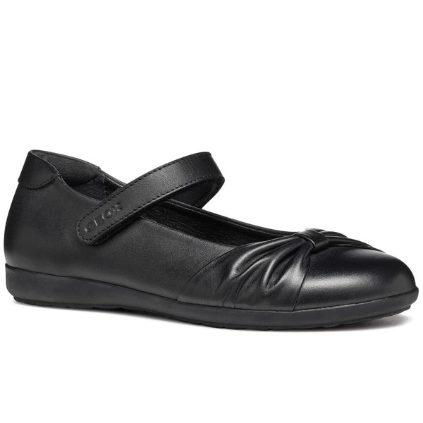 Geox Black Older Girls School Shoes