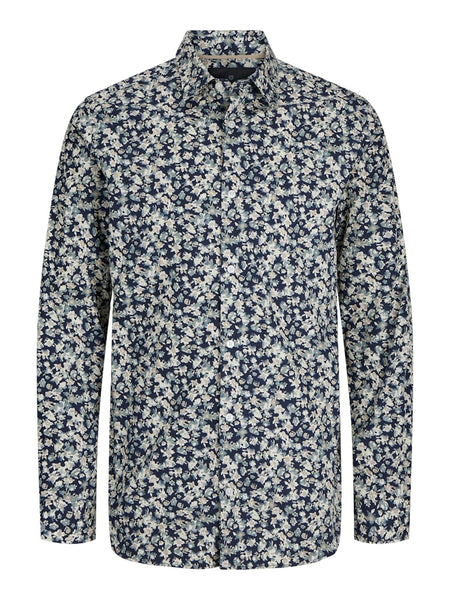 Jack & Jones Floral Long Sleeve Mens Shirt