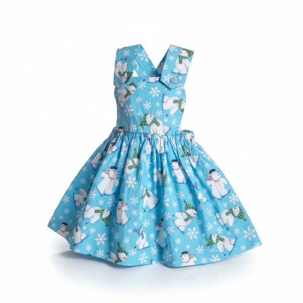 Tess Knit Blue Younger Girls Dress