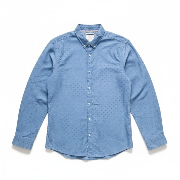 F&F Blue Oxford Mens Long Sleeve Shirt