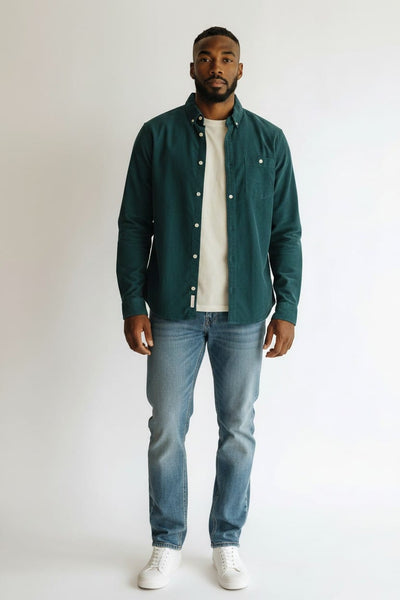 F&F Green Oxford Mens Shirt