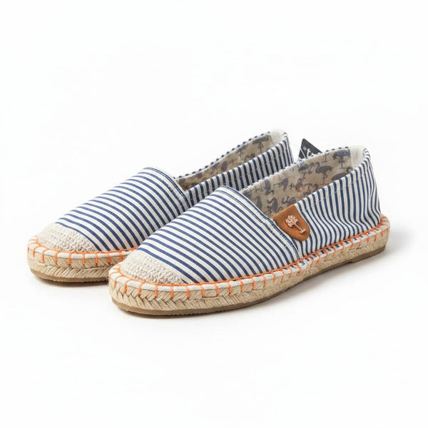 In Extenso Blue& White Stripe Espadrilles