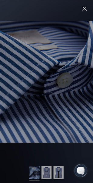 Hawes & Curtis Navy & White Mens Shirt