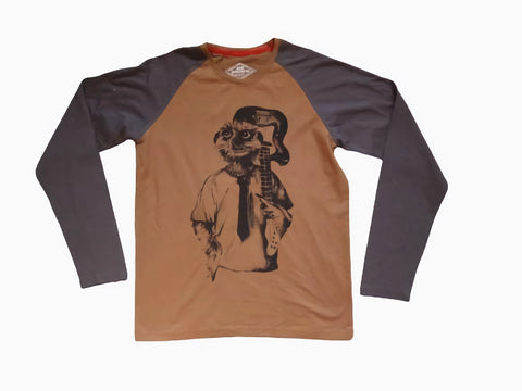 Joe Browns Brown Meerkat Print Mens T-Shirt