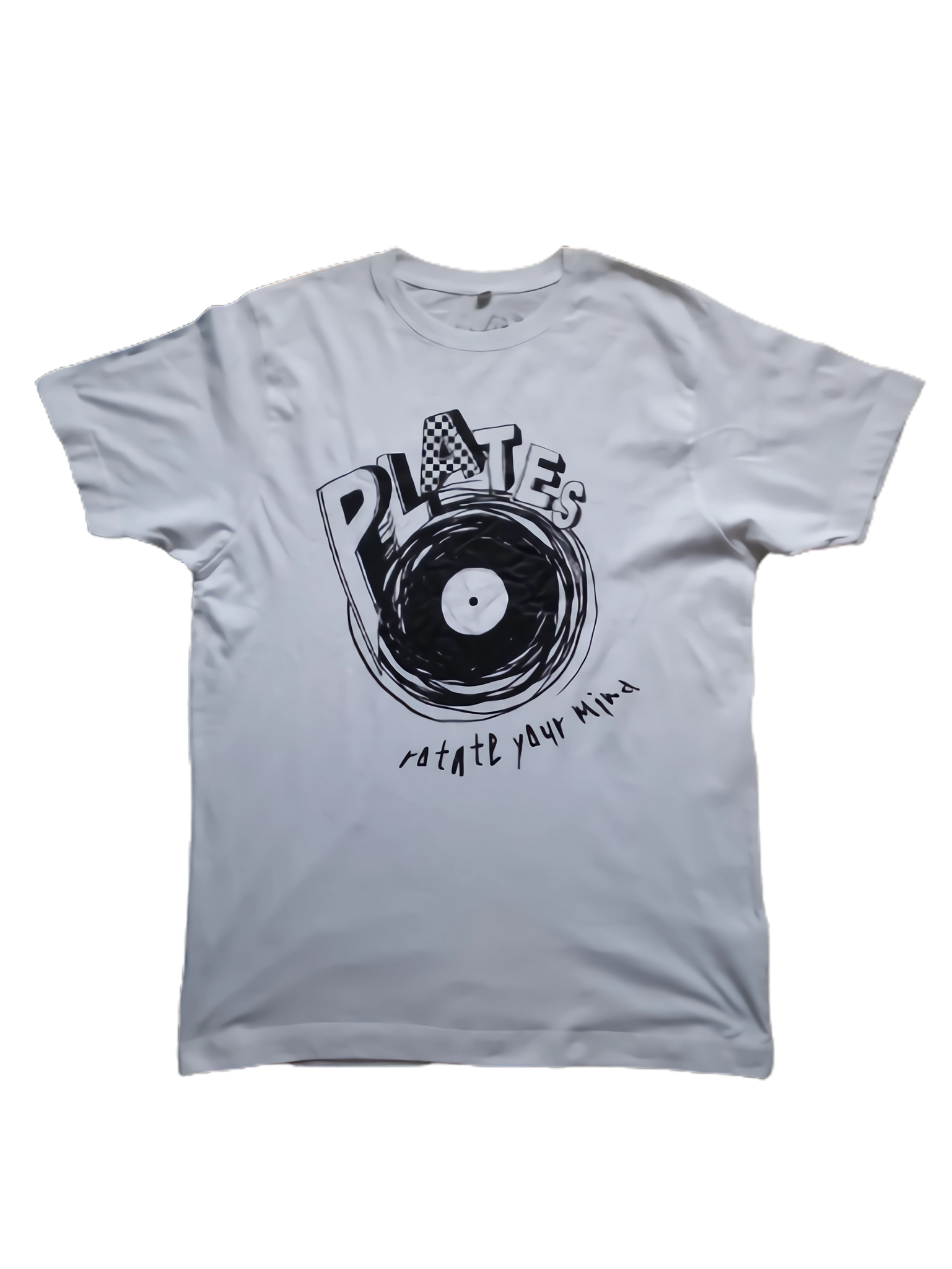 Plates Records White Rotate Your Mind Mens T-Shirt