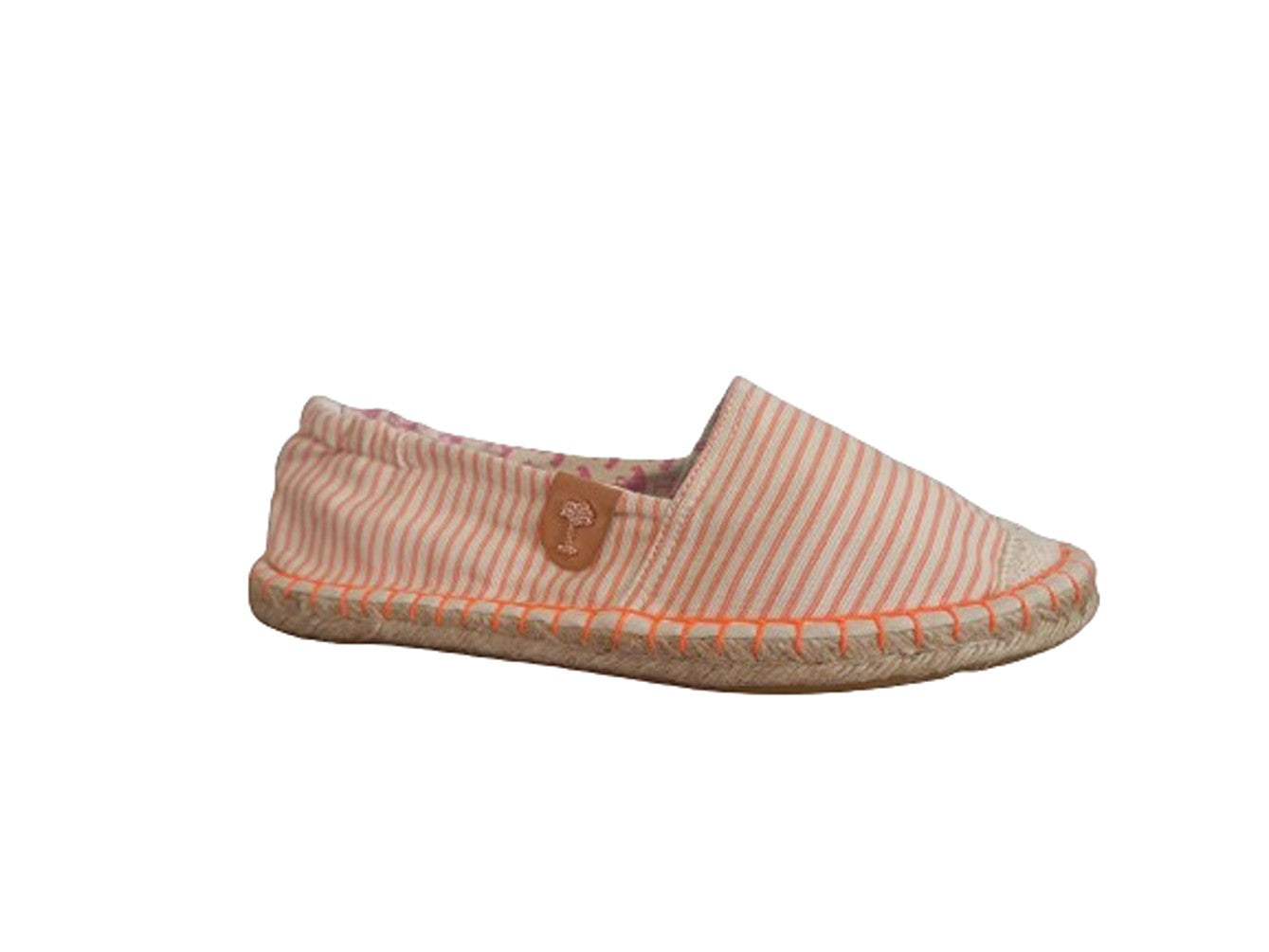 In Extenso Pink Stripe Girls Espadrilles