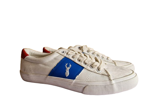 Next White Stag Canvas Mens Trainers