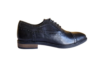 Next Black Semi Brogues Oxford Boys / Mens Shoes