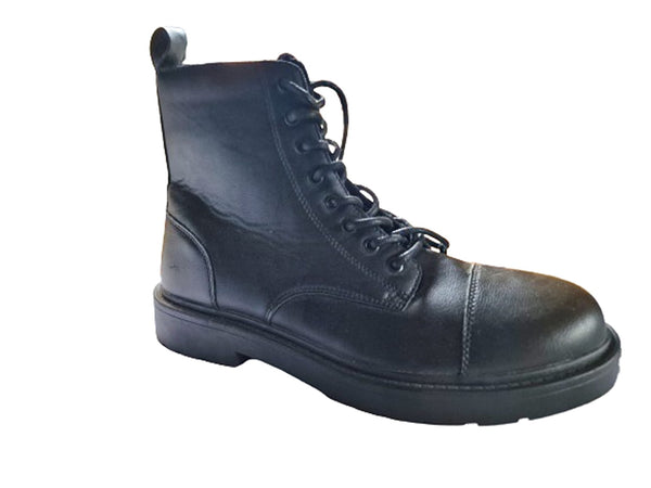 Zara Black Lace Up Mens Boots