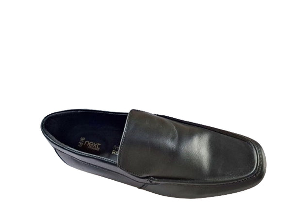 Next Black Ortholite Slip on Leather Mens Shoes Stockpoint Apparel Outlet