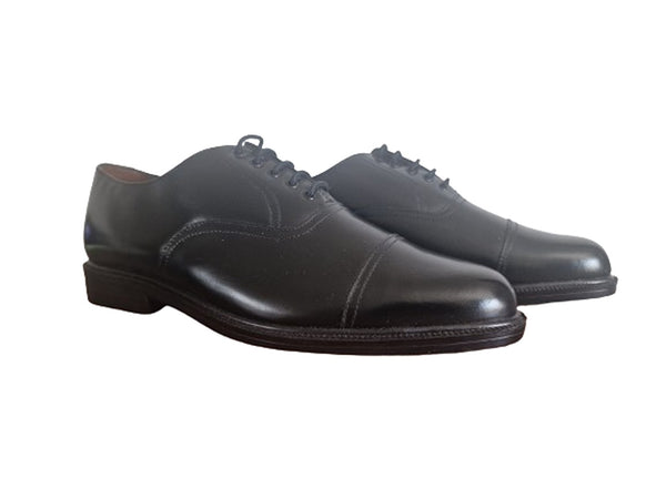 Canda Leather Black Formal Oxford Mens  Shoes