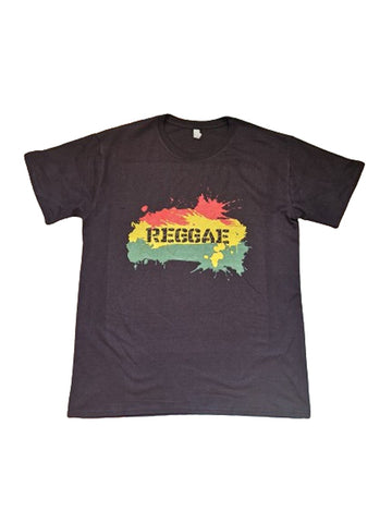 Tribal Black Reggae Mens T-Shirt