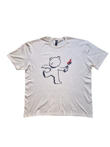 Gildan Off White Teddy Bear Mens T-Shirt