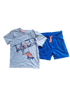 F&F 2 Pack HB Dino Younger Boys Matching Set