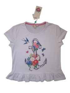 Yumi White Older Girls Top