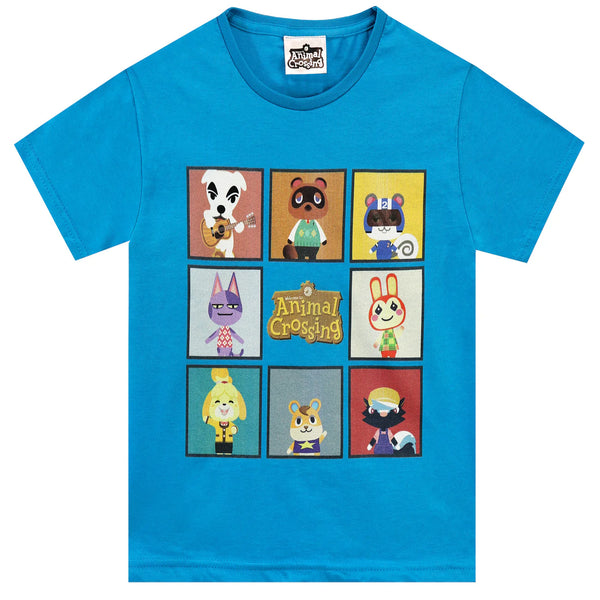 Animal Crossing Blue Older Boys T-Shirt