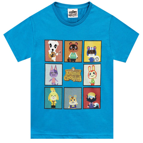 Animal Crossing Blue Older Boys T-Shirt