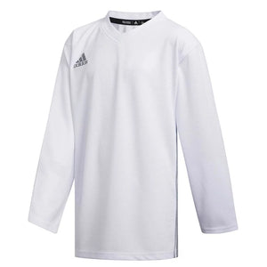 Adidas White Hockey AdiTeam Practice Goalie Training Mens Jersey