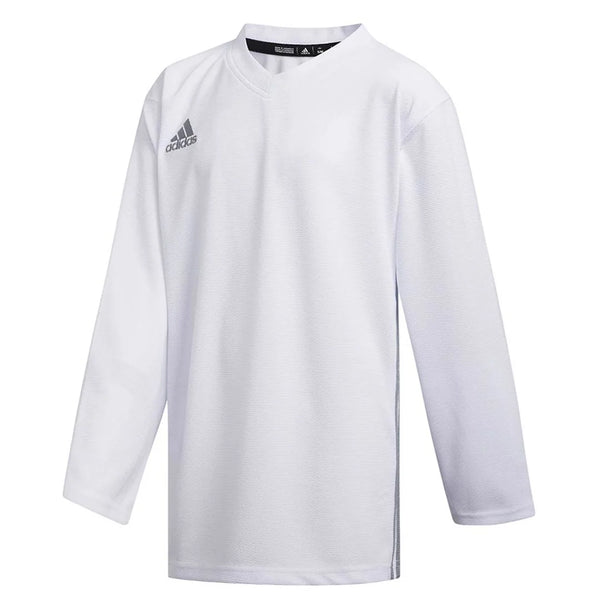 Adidas White Hockey AdiTeam Practice Goalie Training Mens Jersey