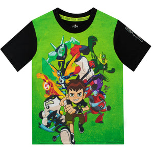 Cartoon Network Ben 10 Green Multi Older Boys T-Shirt