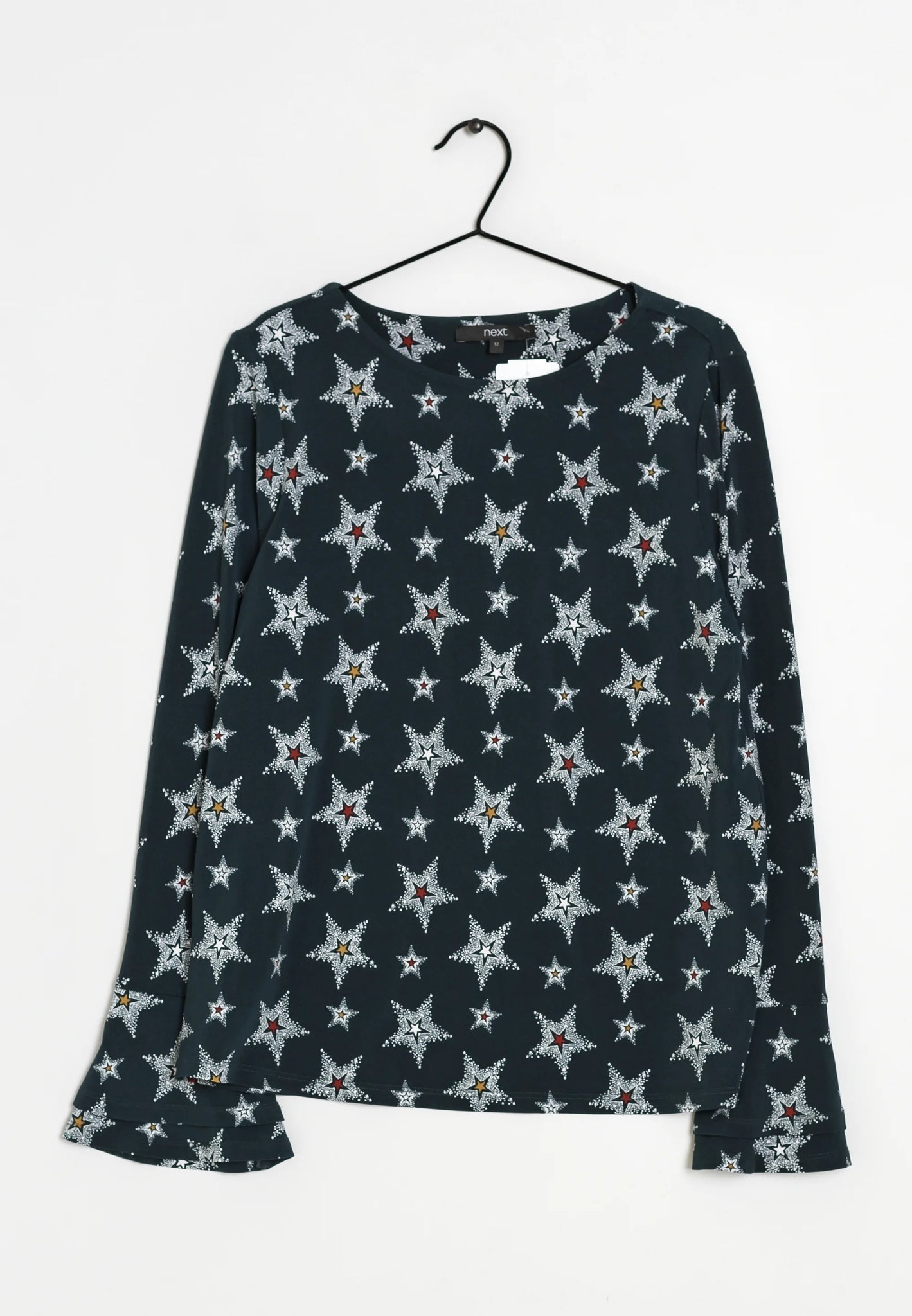 Next Blue Star Design Long Sleeved Womens Top