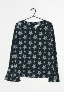 Next Blue Star Design Long Sleeved Womens Top
