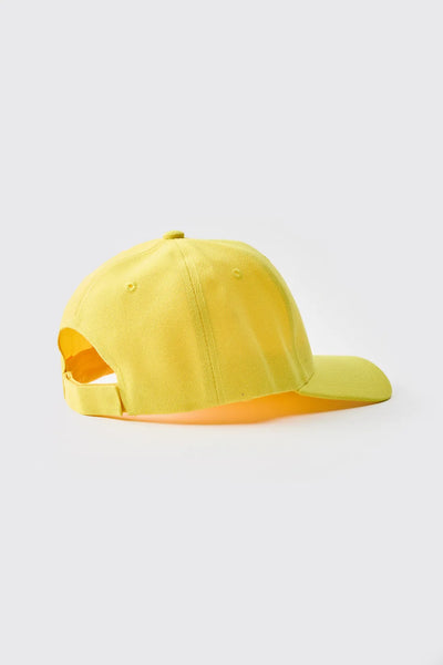 Boohoo Plain Yellow Mens Face Cap