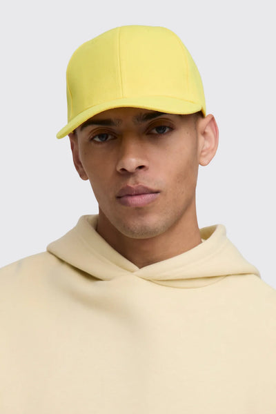 Boohoo Plain Yellow Mens Face Cap