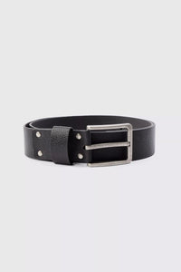 Boohoo Man Branding Debossed Mens Belt