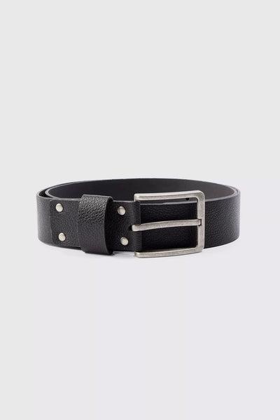 Boohoo Man Branding Debossed Mens Belt