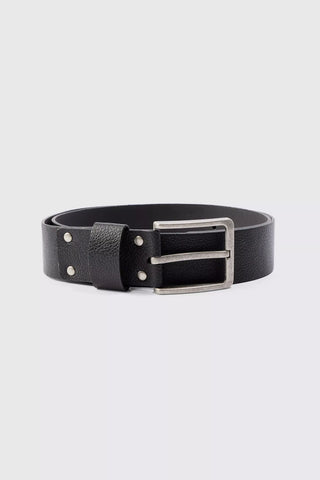 Boohoo Man Branding Debossed Mens Belt