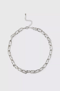 Boohoo Silver Link Chain Mens Necklace