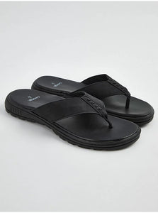 George Black Suedette Toe Post Mens Sandals