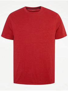 George Red Crew Neck Mens T-Shirt