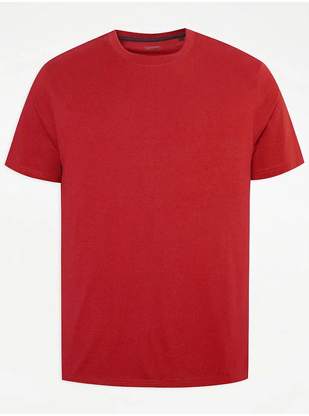George Red Crew Neck Mens T-Shirt