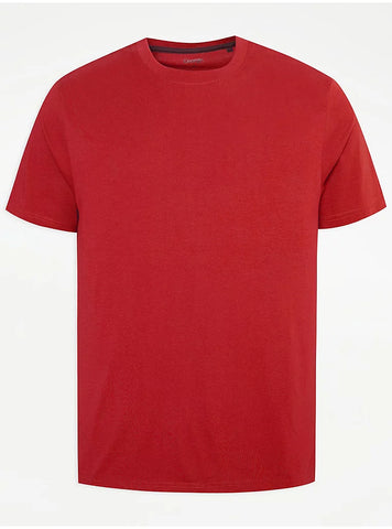 George Red Crew Neck Mens T-Shirt