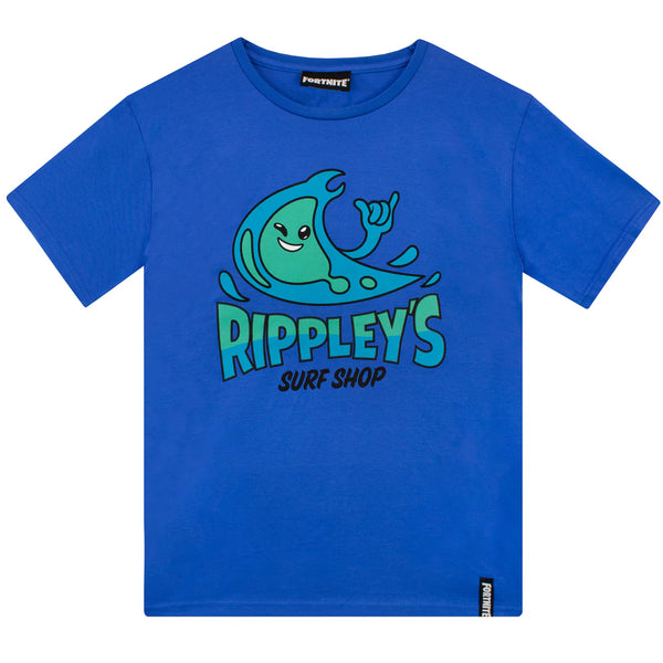 Fortnite Blue Rippleys Surf Shop Older Boys T-Shirt