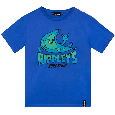 Fortnite Blue Rippleys Surf Shop Older Boys T-Shirt