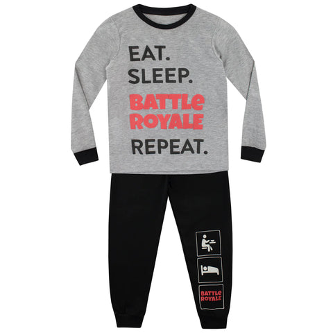 Battle Royale Black/Grey Older Boys Pyjamas