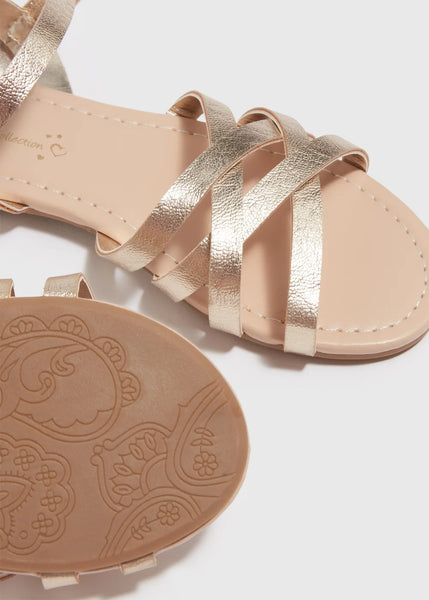 Matalan Gold Girls Sandals