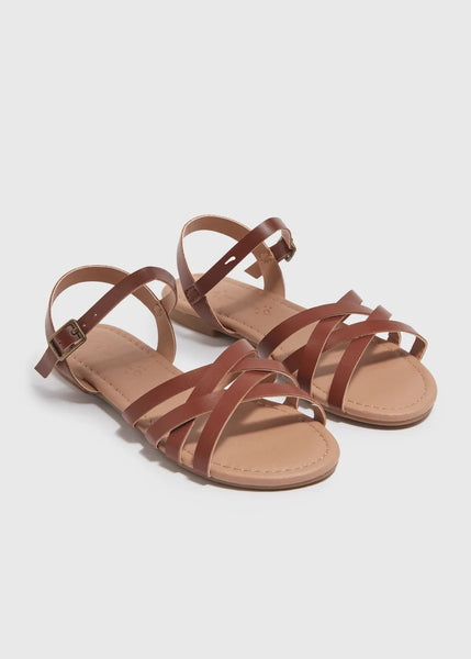 Matalan Kids Brown Girls Sandals