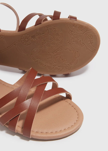 Matalan Kids Brown Girls Sandals