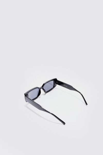 Boohoo Black Chunky Rectangle Mens Sunglasses