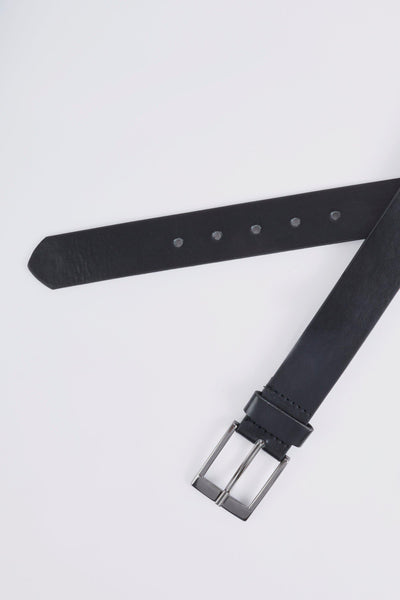 Boohoo Black Faux Leather Smart Mens Belt