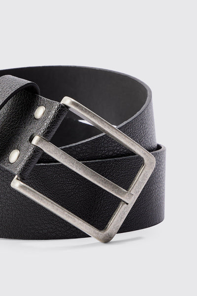 Boohoo Man Branding Debossed Mens Belt