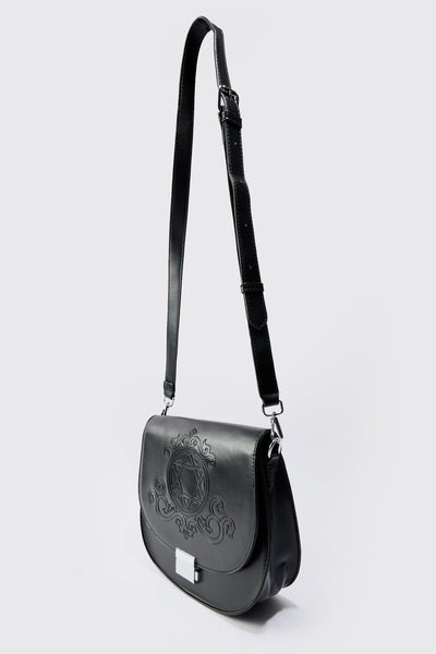 Boohoo Black Western Black Mens Cross Body Bag with