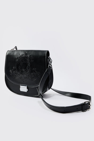 Boohoo Black Western Black Mens Cross Body Bag with