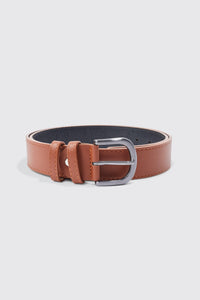 Boohoo Brown Faux Leather Mens Belt