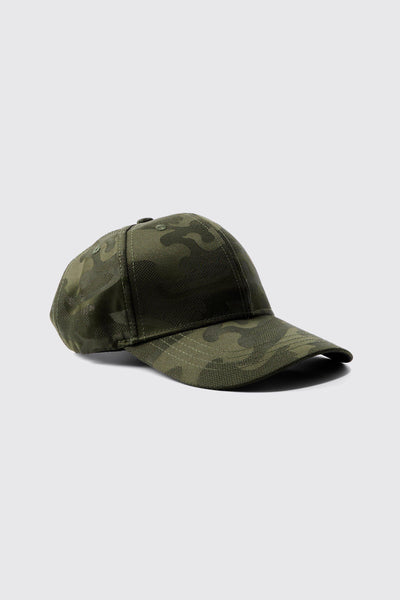 Boohoo All Over Green Camo Print Mens Face Cap