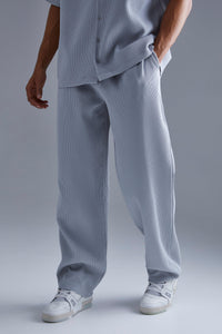 BoohooMan  Elasticated Waist Relaxed Fit Pleated Trouser